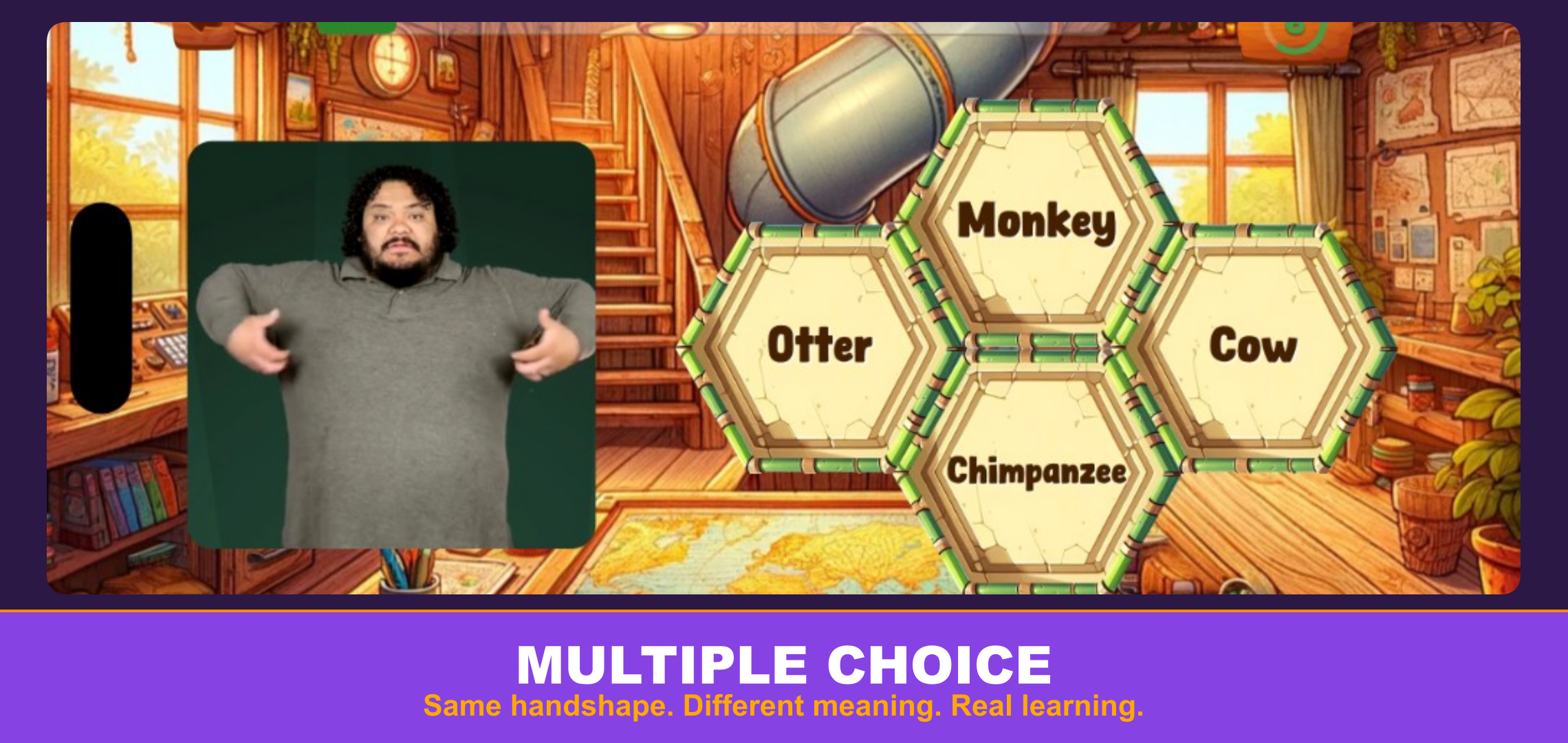 Multiple Choice Is Here — Watch the Sign, Pick the Answer